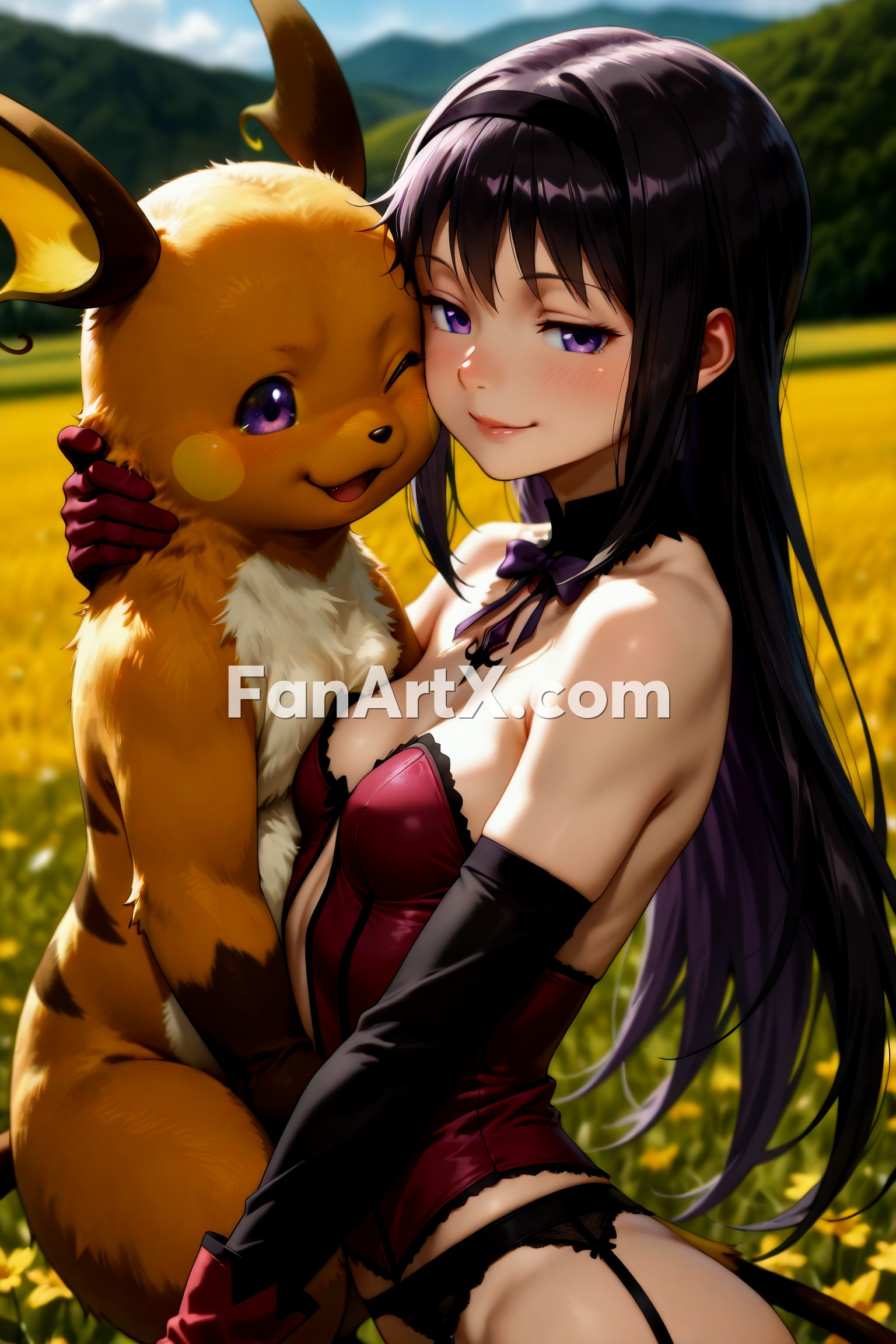Akemi Homura Puella Magi Madoka Magica Fanart 1514768